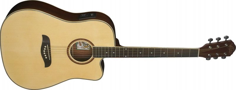 Oscar Schmidt - Spruce Top Full Size Dreadnought Shape Acoustic Guitar #OG2CE-A