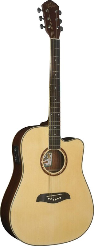 Oscar Schmidt - Spruce Top Full Size Dreadnought Shape Acoustic Guitar #OG2CE-A
