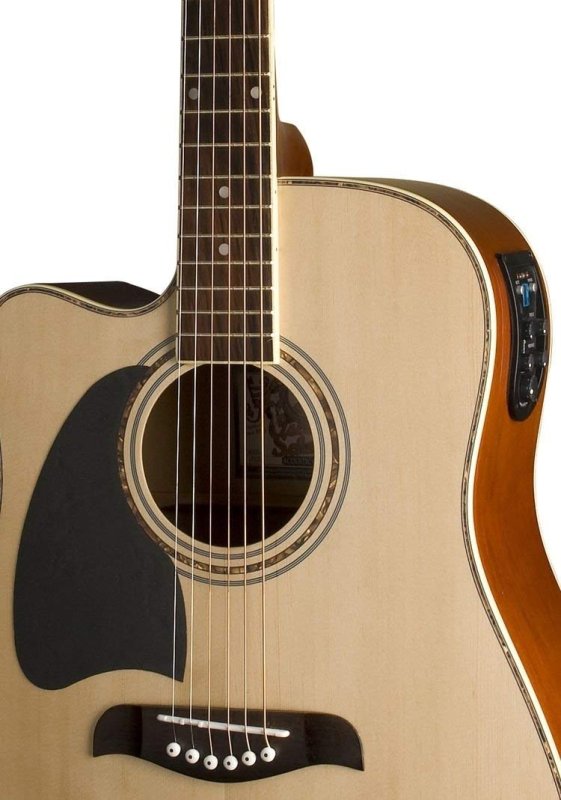 Oscar Schmidt - Left-Handed Dreadnought Cutaway Acoustic-Electric Guitar #OG2CELH-A