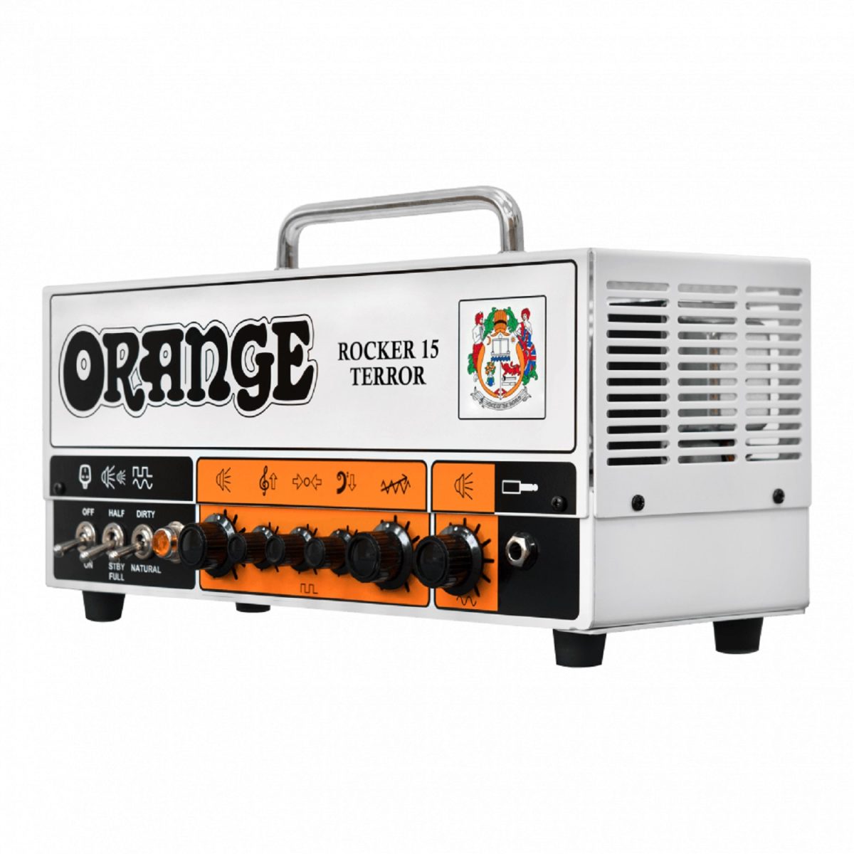 Orange - Rocker 15 Terror Guitar Amp Head Front Side