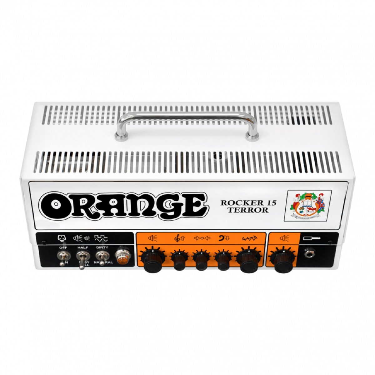 Orange - Rocker 15 Terror Guitar Amp Head Front Top
