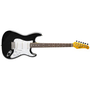 Oscar Schmidt - 6-String Double Cutaway SSS Electric Guitar. Black #OS-300-BK-A