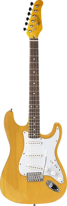 Oscar Schmidt - Double Cutaway Solid-Body Electric Guitar, Natural #OS-300-NH-A