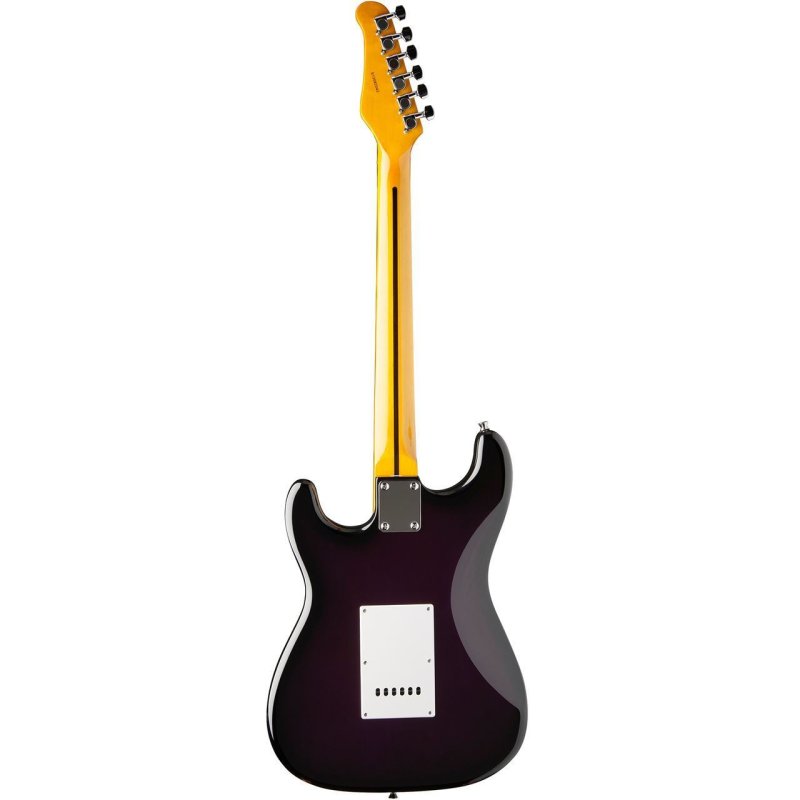 Oscar Schmidt - Purple Sunburst Solid Body Strat-Style Electric Guitar #OS-300-PS-A