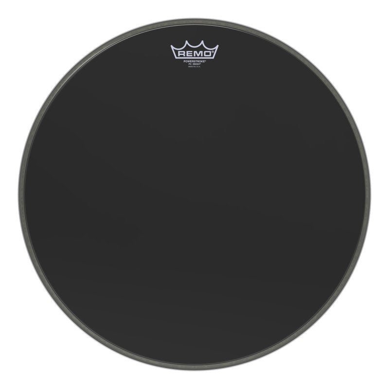 Remo - 18" Powerstroke P3 Ebony Bass Drumhead #P3-1018-ES