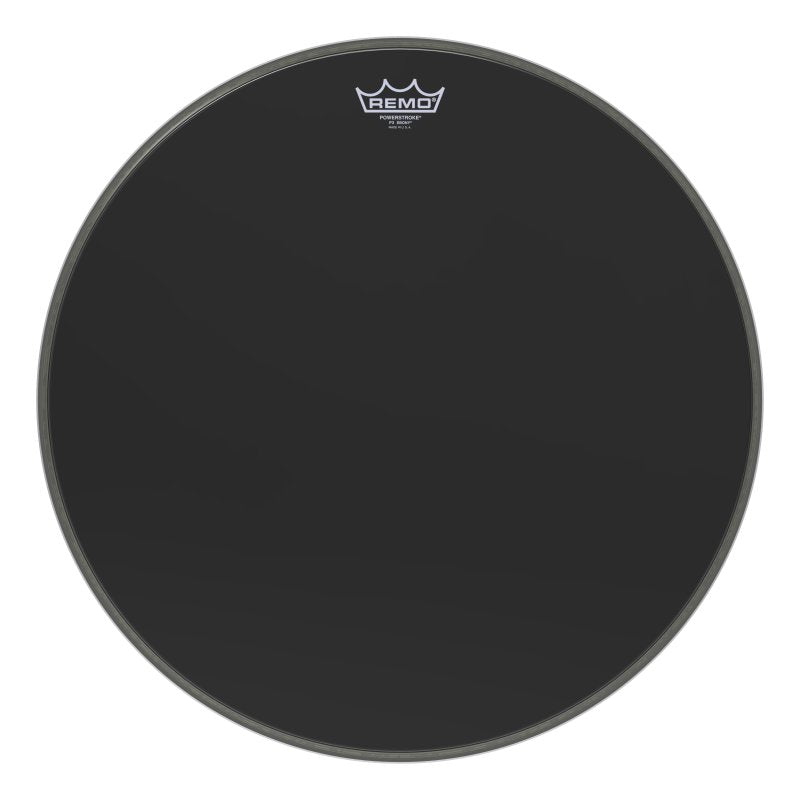 Remo - 20" Powerstroke P3 Ebony Bass Drumhead #P3-1020-ES