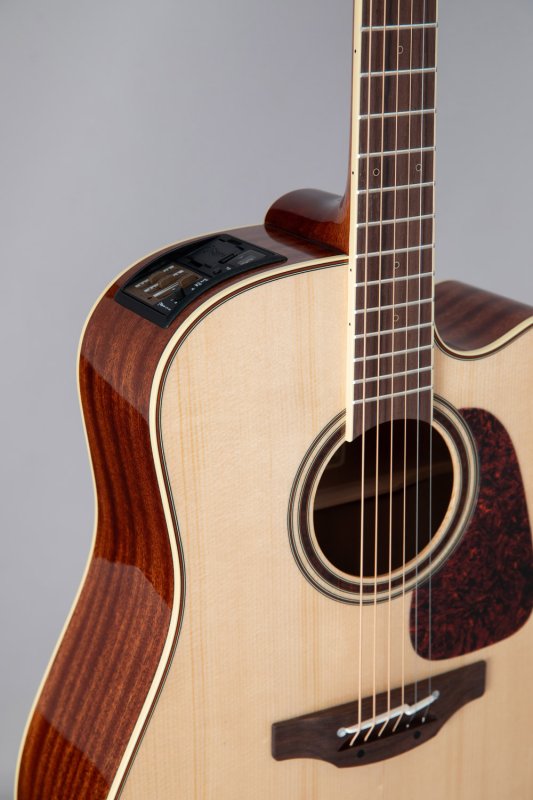Takamine - Dreadnought Cutaway Acoustic-Electric Guitar - Natural #P4DC