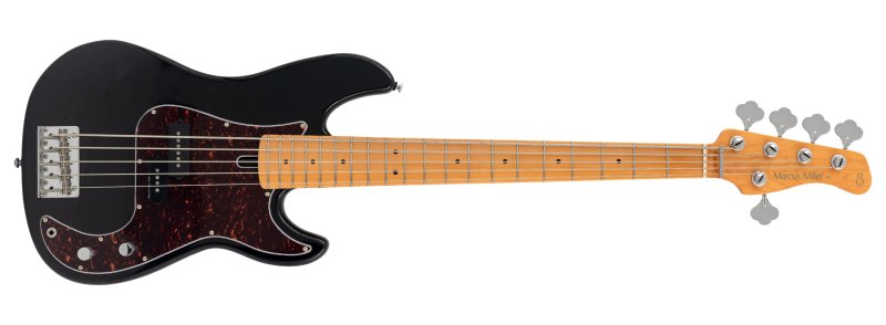 Sire - Marcus Miller P5-5 String Bass Guitar, Black #P5-ALDER-5-2NDGEN-BK