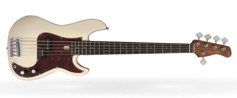 Sire - Marcus Miller P5R 5-String Electric Bass, Vintage White #P5R-ALDER-5-VWH
