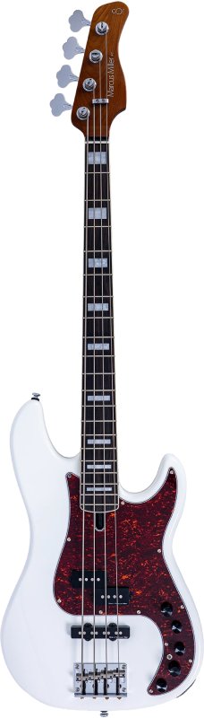Sire - Sire P7 New Gen PJ Bass Guitar with Marcus Super-PJ Revolution Pickups, Antique White #P7-ALDER-4-NEWGEN-AWH