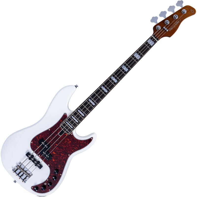 Sire - Sire P7 New Gen PJ Bass Guitar with Marcus Super-PJ Revolution Pickups, Antique White #P7-ALDER-4-NEWGEN-AWH