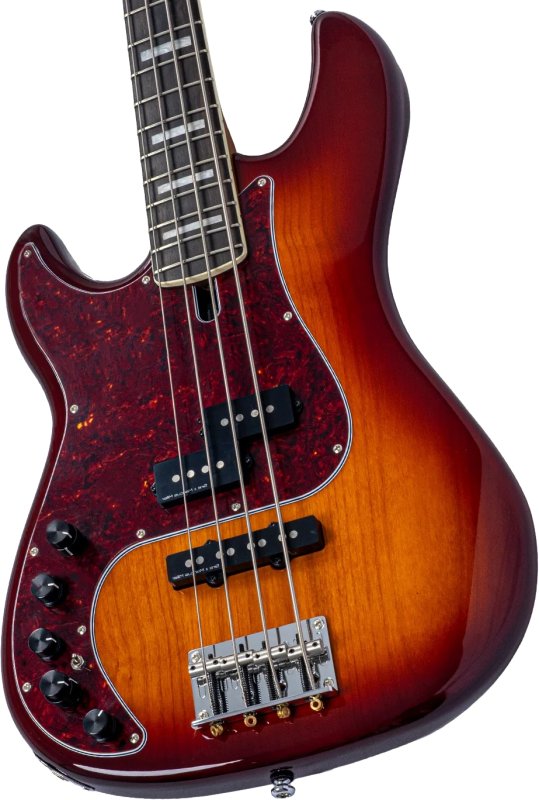Sire - Sire P7 New Gen Left-Handed 4-String PJ Bass Guitar with Marcus Super-PJ Revolution Pickups, Tobacco Sunburst #P7-ALDER-4-NEWGEN-TS-LH