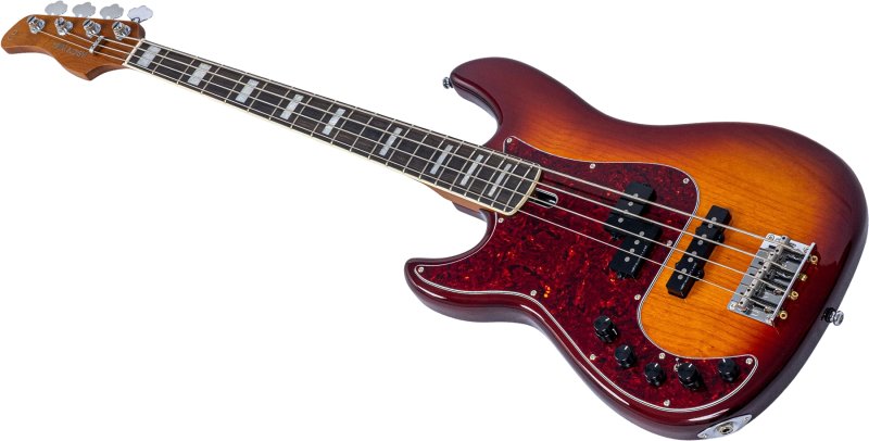 Sire - Sire P7 New Gen Left-Handed 4-String PJ Bass Guitar with Marcus Super-PJ Revolution Pickups, Tobacco Sunburst #P7-ALDER-4-NEWGEN-TS-LH