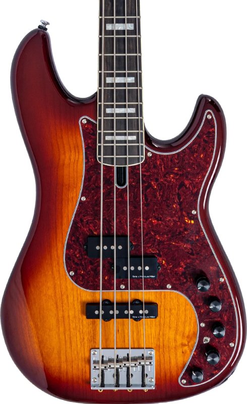 Sire - Sire P7 New Gen PJ Bass Guitar with Marcus Super-PJ Revolution Pickups, Tobacco Sunburst #P7-ALDER-4-NEWGEN-TS
