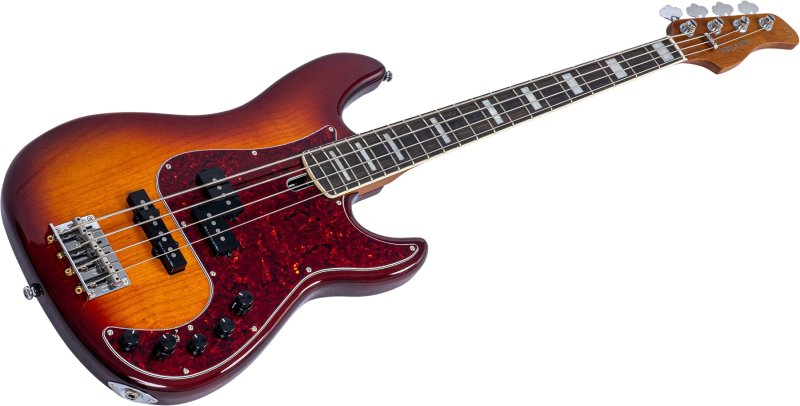 Sire - Sire P7 New Gen PJ Bass Guitar with Marcus Super-PJ Revolution Pickups, Tobacco Sunburst #P7-ALDER-4-NEWGEN-TS
