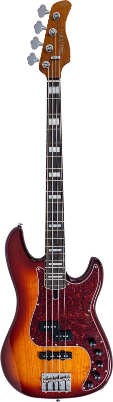 Sire - Sire P7 New Gen PJ Bass Guitar with Marcus Super-PJ Revolution Pickups, Tobacco Sunburst #P7-ALDER-4-NEWGEN-TS