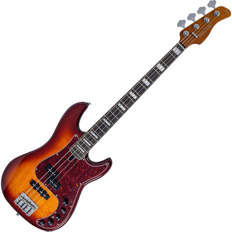 Sire - Sire P7 New Gen PJ Bass Guitar with Marcus Super-PJ Revolution Pickups, Tobacco Sunburst #P7-ALDER-4-NEWGEN-TS