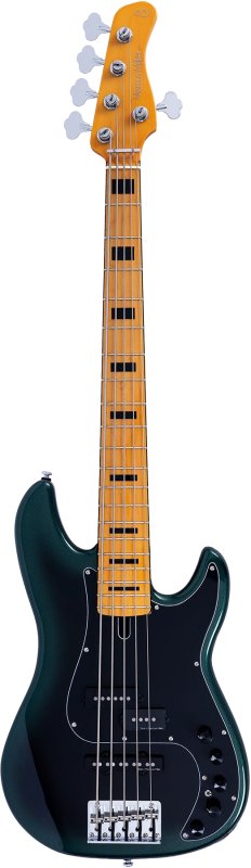 Sire - Sire P7 New Gen 5 String PJ Bass Guitar with Marcus Super-PJ Revolution Pickups, Dark Forest #P7-ALDER-5-NEWGEN-DFOREST