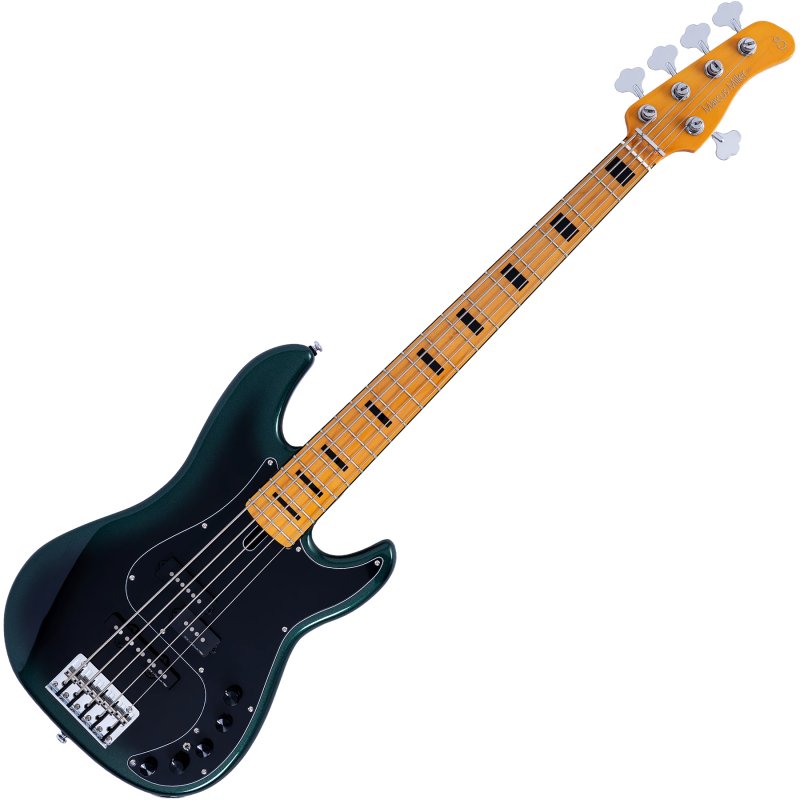 Sire - Sire P7 New Gen 5 String PJ Bass Guitar with Marcus Super-PJ Revolution Pickups, Dark Forest #P7-ALDER-5-NEWGEN-DFOREST