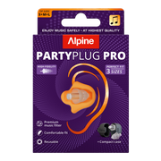 Alpine - Hearing Protection PartyPlug Pro Earplugs, Transparent #PARTYPLUGPRO-CLRV2
