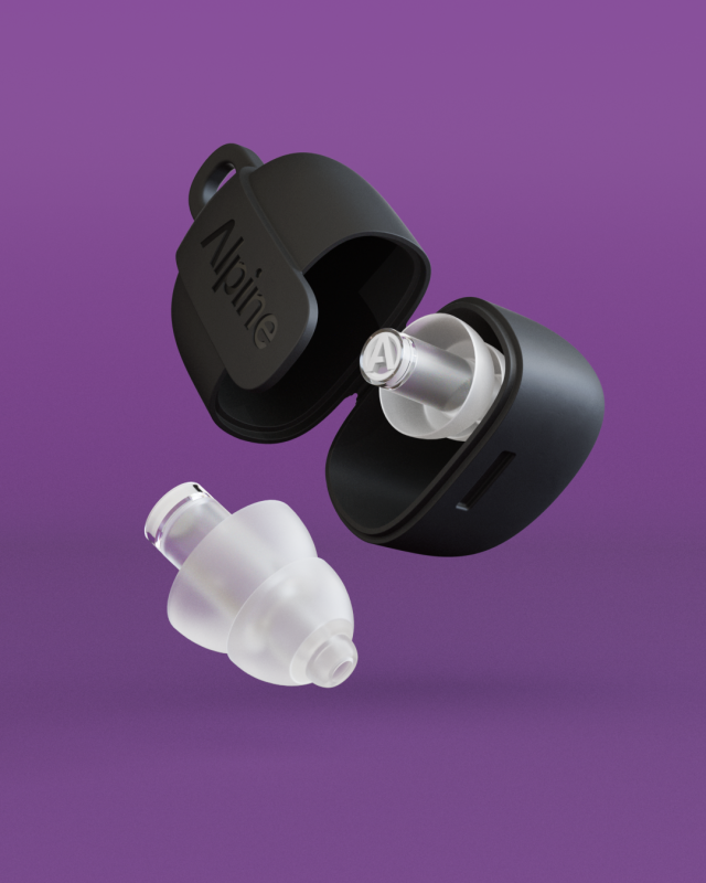 Alpine - Hearing Protection PartyPlug Pro Earplugs, Transparent #PARTYPLUGPRO-CLRV2