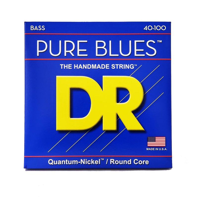 DR - Pure Blues Bass Strings, Light - Light (40-100) #PB-40