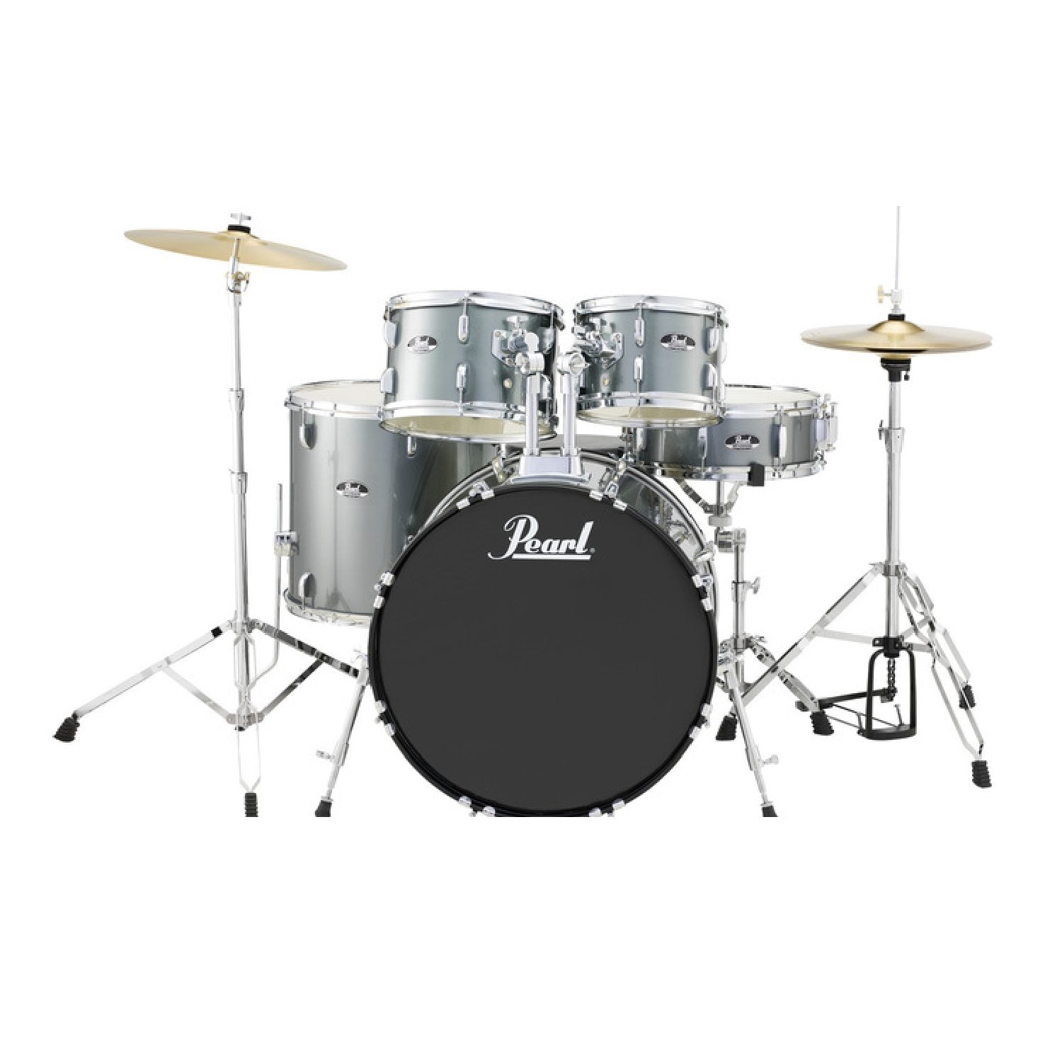 Pearl - Roadshow (10, 12, 14, 16, 22) w/ Cymbals and Stands - Charcoal - RS525SC/C #706