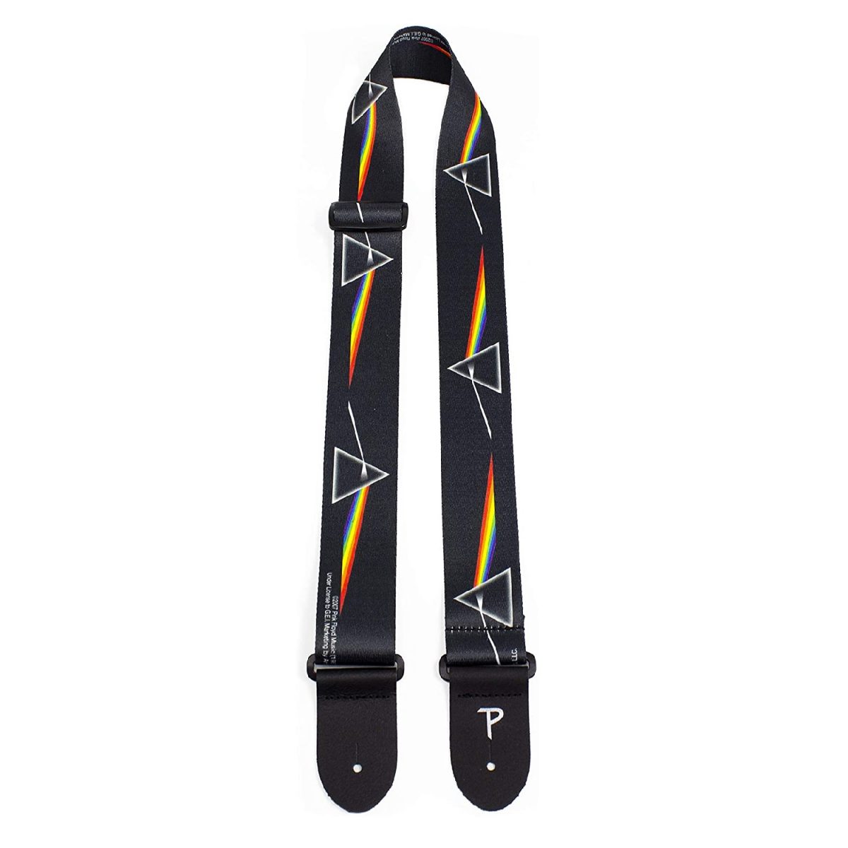 Perri’s Leathers Ltd – 2” Pink Floyd Polyester Guitar Strap – Prisms – LPCP-1070