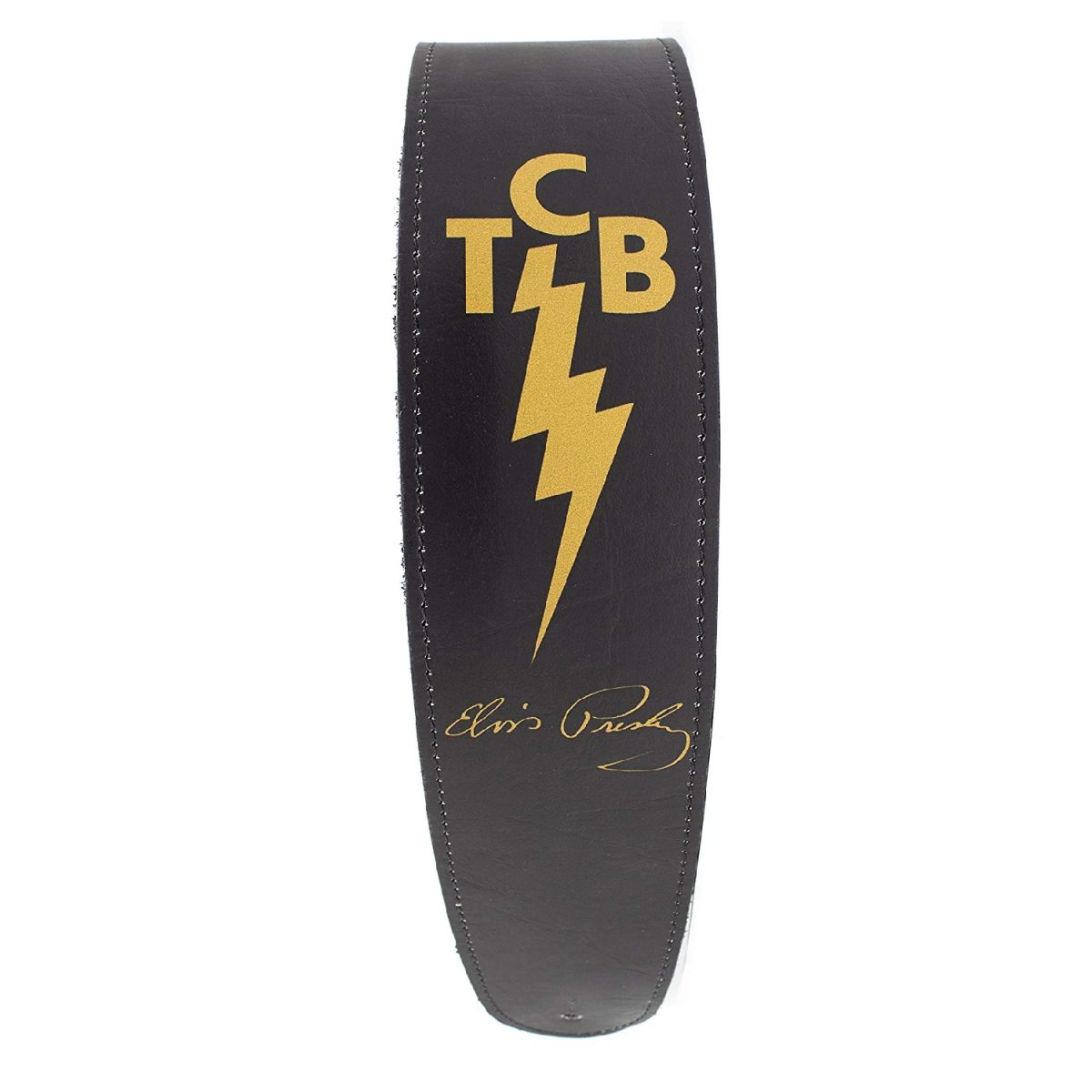 Perri’s Leathers Ltd – 2.5″ Guitar Strap - TCB Official Licensing Elvis - P25EPV8198 Rolled