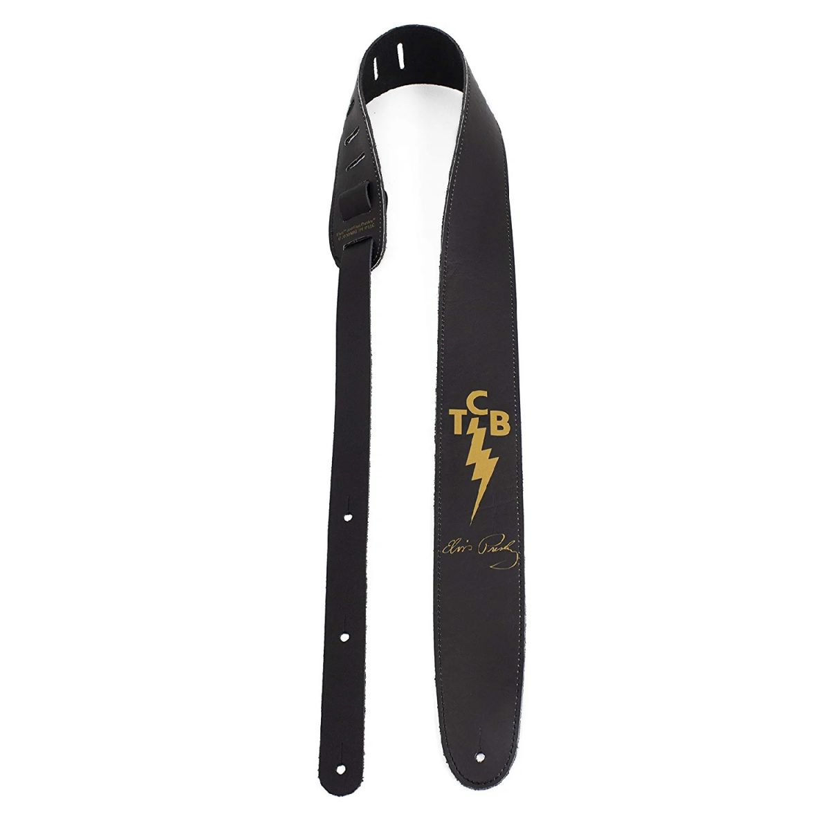 Perri’s Leathers Ltd – 2.5″ Guitar Strap - TCB Official Licensing Elvis - P25EPV8198