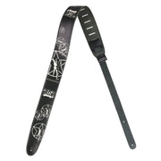 Perri's Leathers Ltd - 2.5″ Rush Guitar Strap – Star Man Logo – P25RUS975