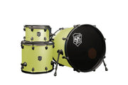 SJC Drums - Pathfinder Series 3-piece Shell Pack, Sublime Lime Black #PFK322FBSLWBJ