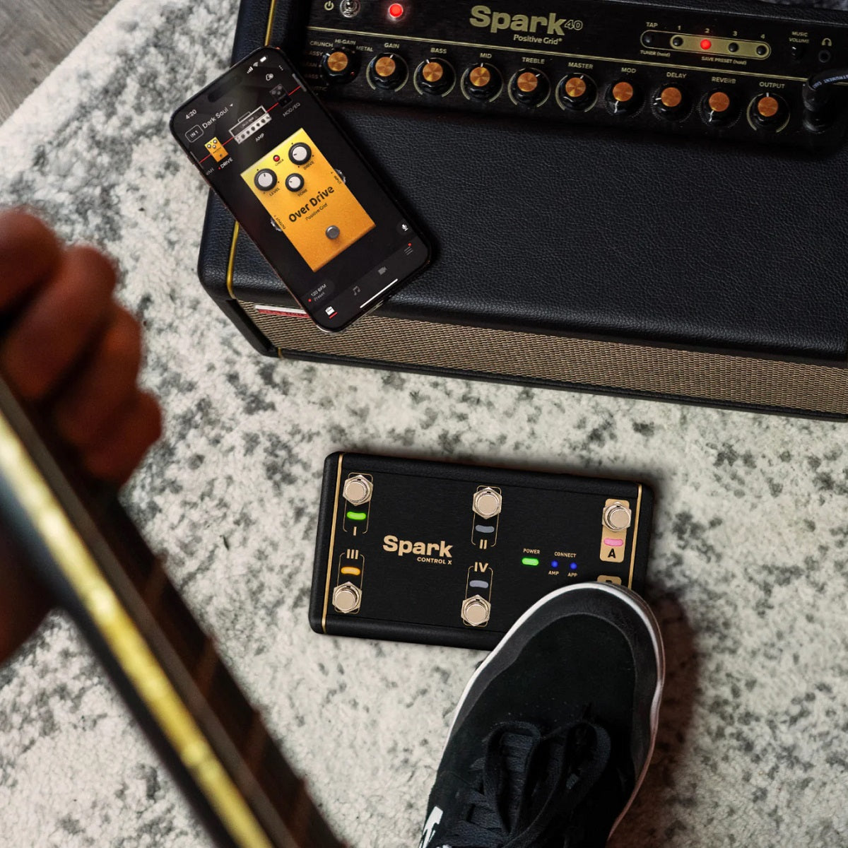 Positive Grid - Spark Control X 6-Switch Wireless Footswitch With Amplifier
