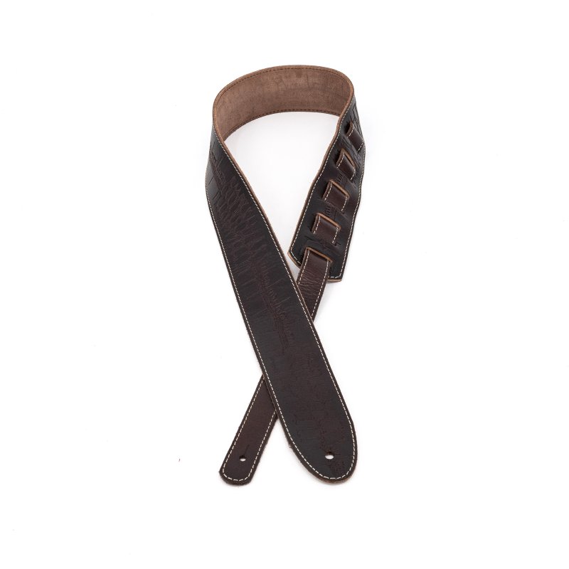 Profile - 2.25" Leather Strap with Hot Press Design, Brown #PGS-EBL-6000-BR