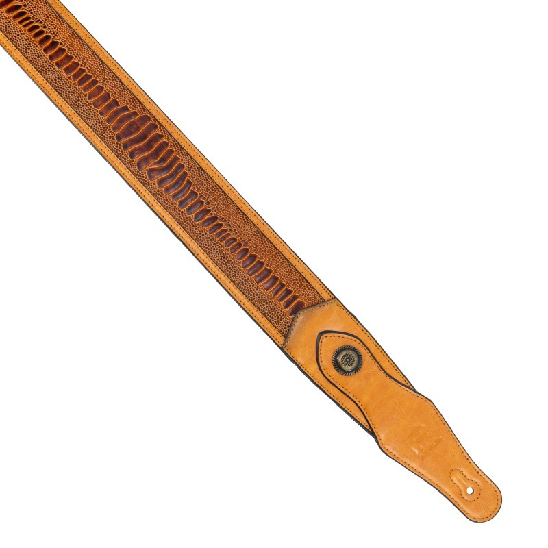 Profile - Western Strap with Brass Buckle, Tan Crocodile Pattern #PGS-EGL-6500-TN