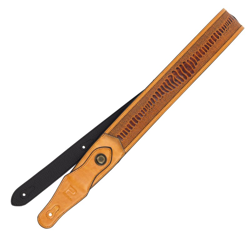 Profile - Western Strap with Brass Buckle, Tan Crocodile Pattern #PGS-EGL-6500-TN