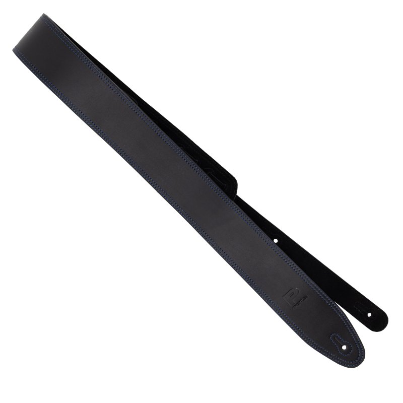 Profile - 2.5" Leather Strap with Blue Double Stitching, Black #PGS-IL-7100-BKBL