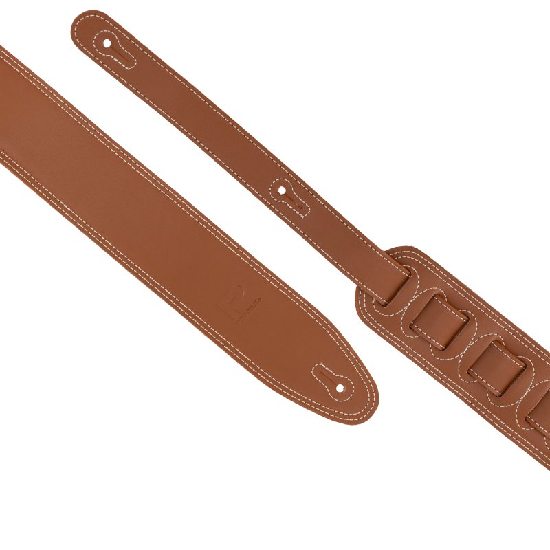 Profile - 2.5" Leather Strap with White Double Stitching, Cognac #PGS-LS-7000-CG