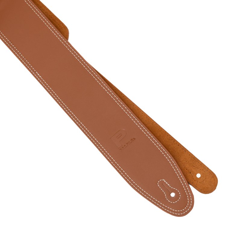 Profile - 2.5" Leather Strap with White Double Stitching, Cognac #PGS-LS-7000-CG