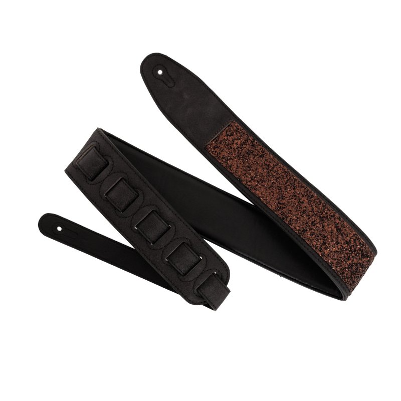 Profile - Leather Black Sparkle Padded Strap #PGS-SPK-BK