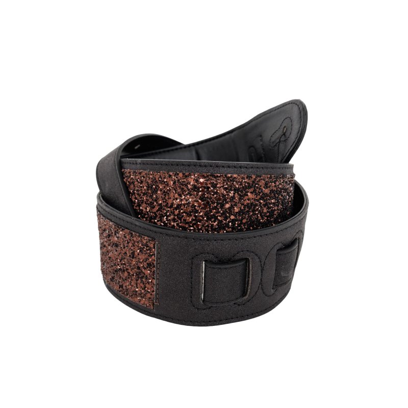 Profile - Leather Black Sparkle Padded Strap #PGS-SPK-BK