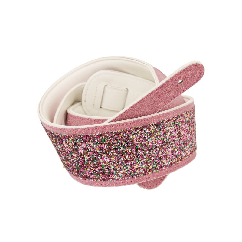 Profile - Leather Pink Sparkle Padded Strap #PGS-SPK-PK
