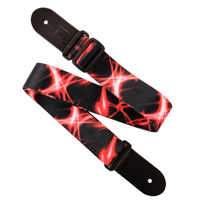 Profile - Terylene, Red Strobe Light Effect Printed Strap #PGS-TY-1000-RD