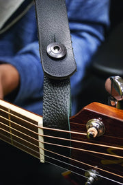 Profile - Leather Headstock Strap Holder #PHS100-BK