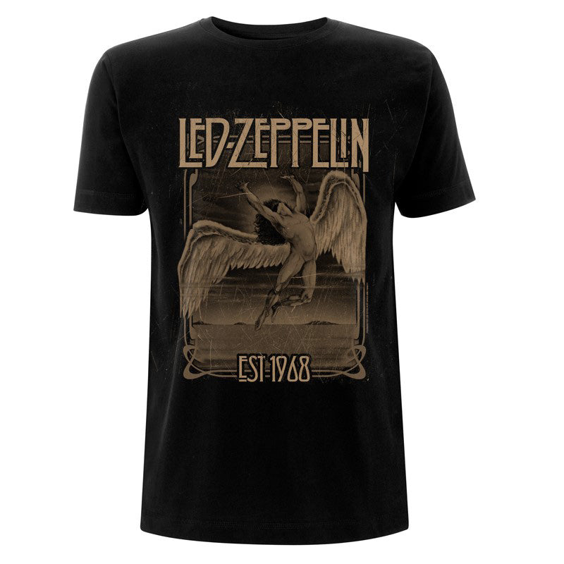 Promuco - Led Zeppelin T-Shirt – Faded Falling Black T, XL #POSLZT3XL