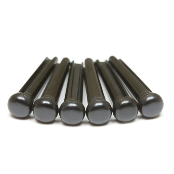 Graph Tech - TUSQ Traditional Style Bridge Pins Black With No Inlay #PP-2100-01