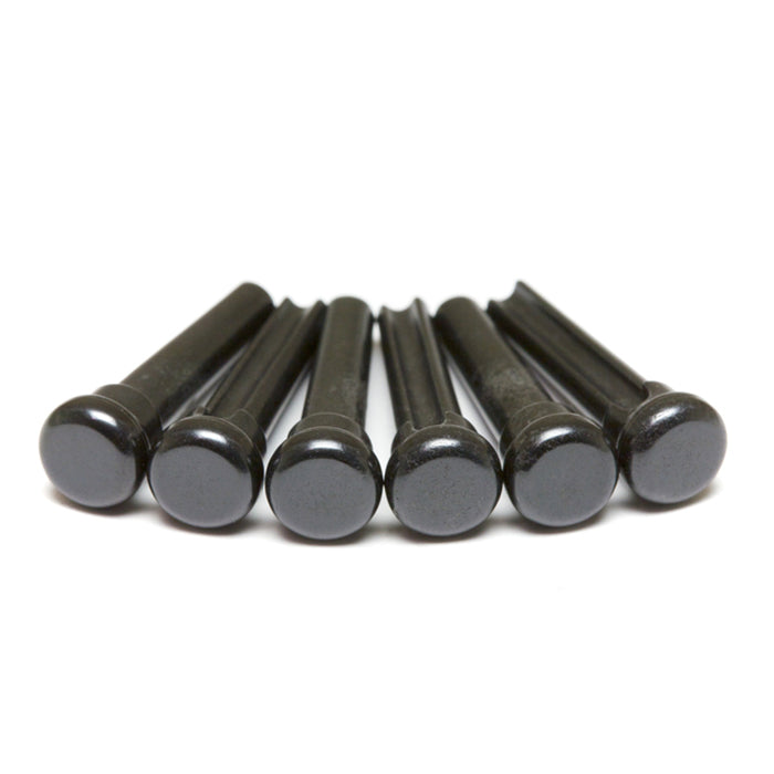 Graph Tech - TUSQ Presentation Style Bridge Pins Black With No Inlay #PP-3000-00