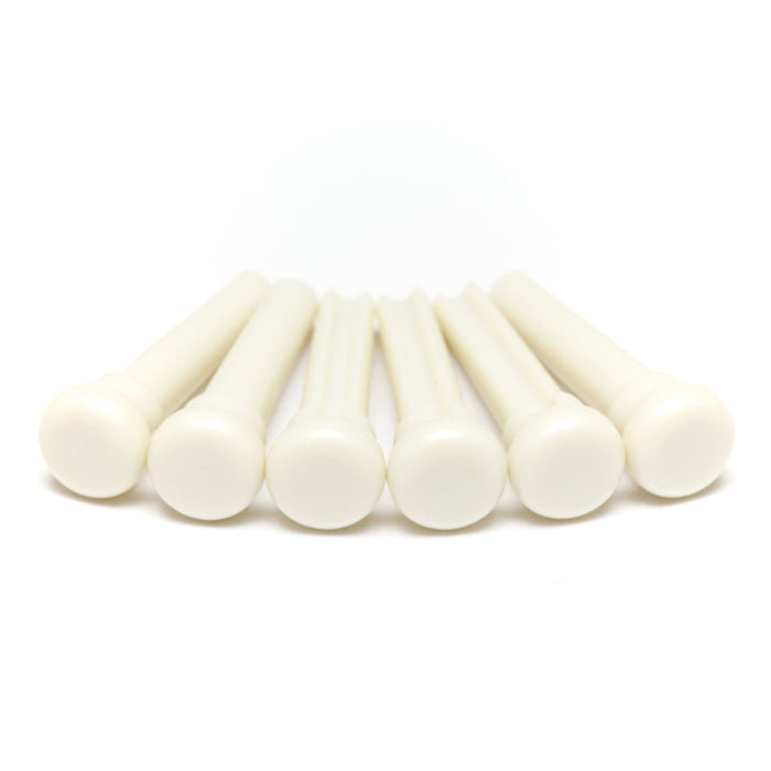 Graph Tech - TUSQ Presentation Style Bridge Pins White With No Inlay #PP-4000-00