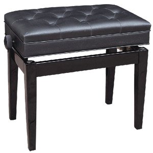 Profile - PPB-301C Black Piano Bench with Compartment