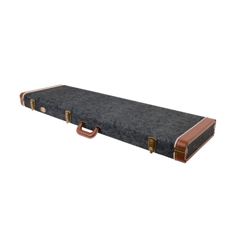 Profile - Bass Guitar Hardshell Case, Black Paisley Pattern #PRC325BPDB-B